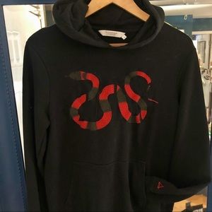 ELEVEN PARIS king snake red and black hoodie small